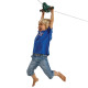 Канатная дорога Детский Зип Лайн (Zip Line) M + качели тарзанка DISK LS-WCG-W-135